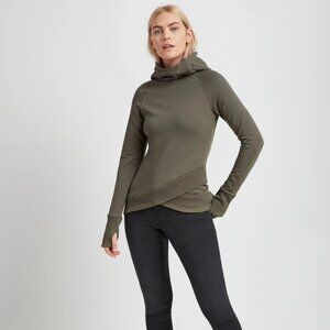 Marcella Pullover Geneva Sweatshirt Hoodie Olive Women M